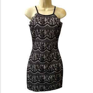 WINDSOR Black Lace Dress LBD Small